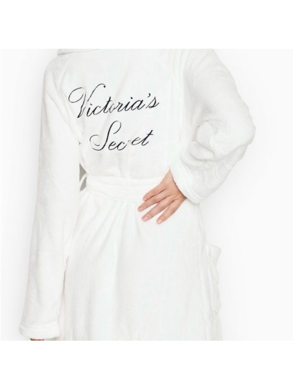 Victoria’s Secret Cozy Plush Robe - White - M/L